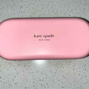 💯 Kate Spade dual colour Blush Pink/ Emerald green Hard Eyewear Case